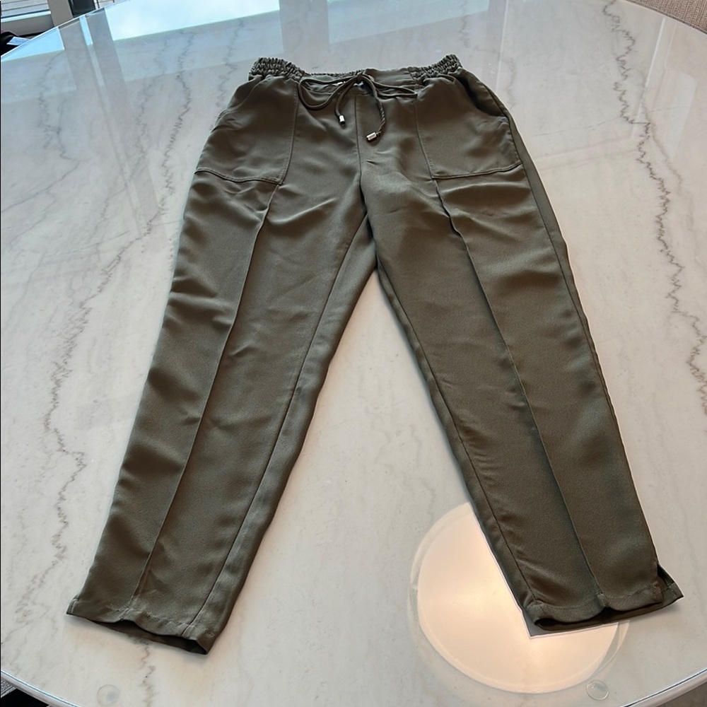 Flowy Ted Baker slacks, Sage green